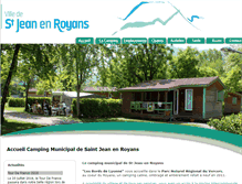Tablet Screenshot of camping-saintjeanenroyans.com
